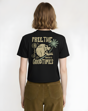 Cargar imagen en el visor de la galería, FREE THE GOOD TIMES CROP TOP TEE