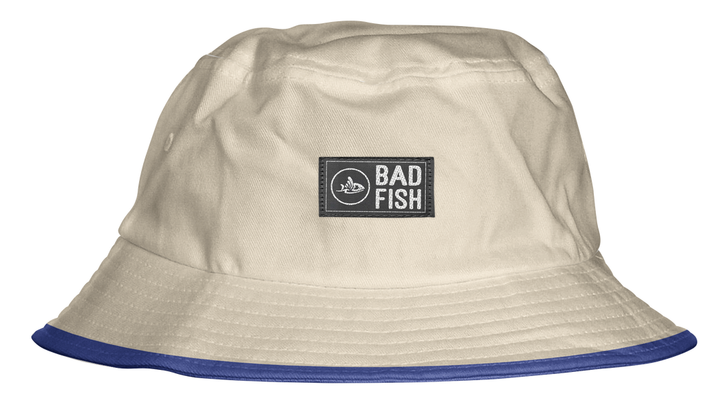 BUCKET HAT  /  CREMA / AZUL
