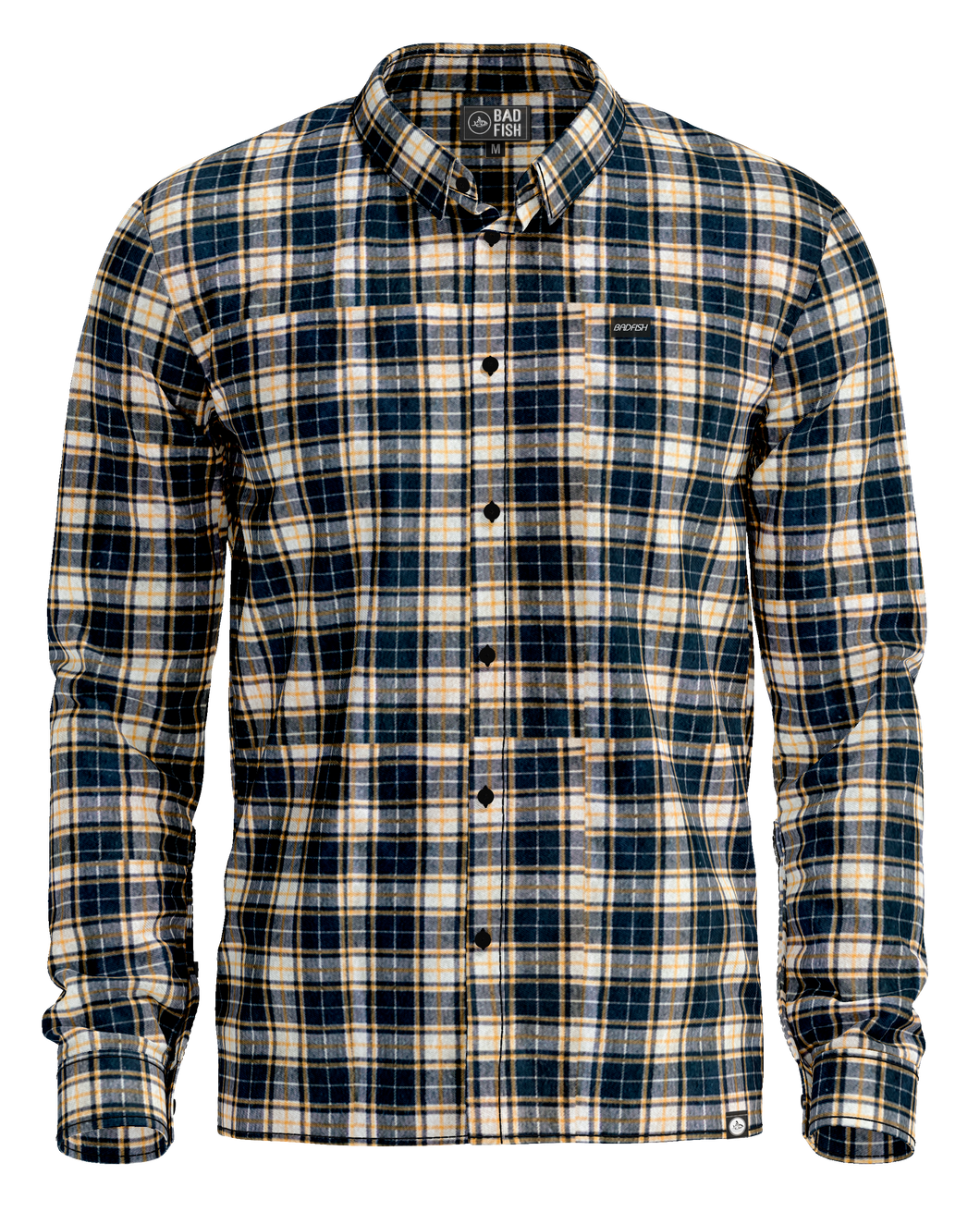 FRANELA PLAID SLEEVE YELLOW/BLUE